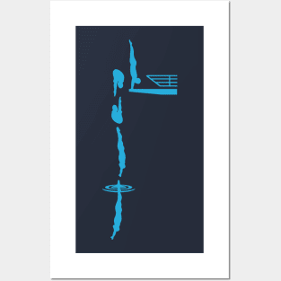 Platform Diving Competitive Diver Art Posters and Art